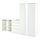 VIHALS - kombinasi lemari pakaian, putih/cermin kaca, 270x57x200 cm | IKEA Indonesia - PE895283_S1