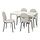 DANDERYD/EBBALYCKE - meja dan 4 kursi, putih/Idekulla krem, 130 cm | IKEA Indonesia - PE931027_S1