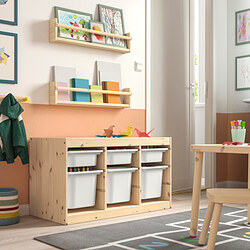 TROFAST - Frame, light white stained pine, 93x44x53 cm