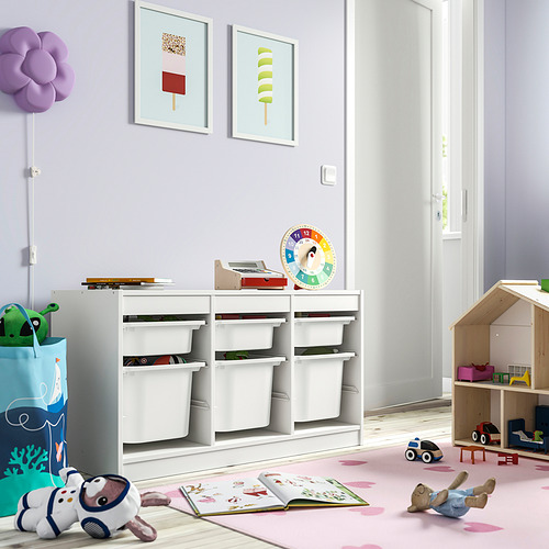 TROFAST storage combination with boxes