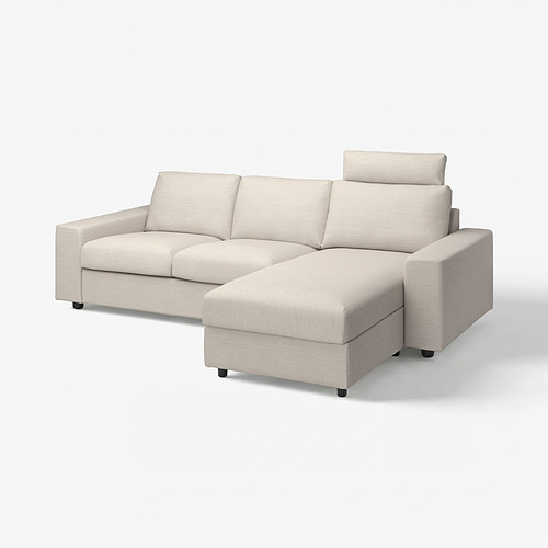 VIMLE 3-seat sofa with chaise longue