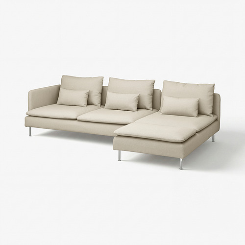 SÖDERHAMN 4-seat sofa with chaise longue