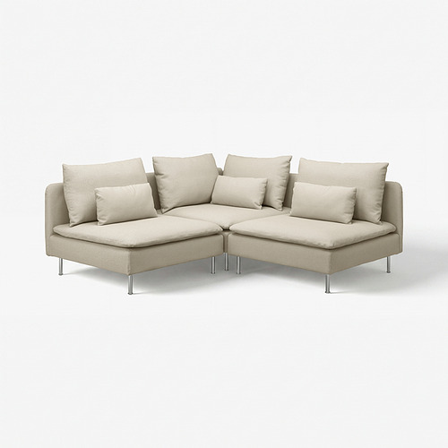 SÖDERHAMN sofa sudut, 3 dudukan