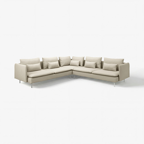 SÖDERHAMN sofa sudut, 6 dudukan