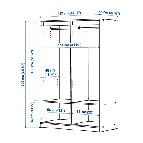 KLEPPSTAD Measurement Illustration