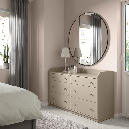 HAUGA chest of 6 drawers