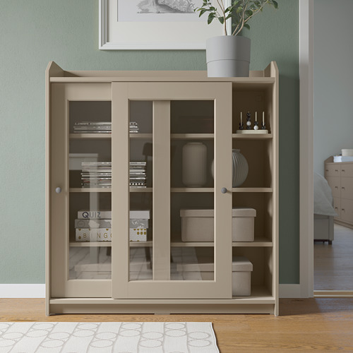 HAUGA kabinet pintu kaca