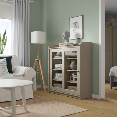 HAUGA kabinet pintu kaca