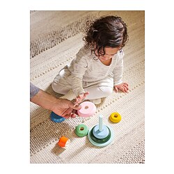 UPPSTÅ - Stacking rings, multicolour