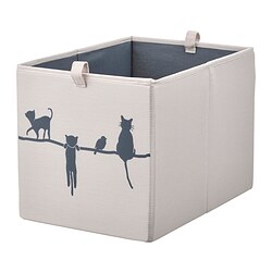 BARNDRÖM - Box, beige, 26x37x26 cm