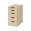 ALEX - unit laci, diwarnai putih/efek kayu oak, 36x70 cm | IKEA Indonesia - PE813764_S2