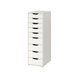 ALEX - Drawer unit with 9 drawers, white, 36x116 cm