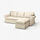 EKTORP cover f 3-seat sofa w chaise longue