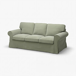 EKTORP - 3-seat sofa, Hakebo grey-green