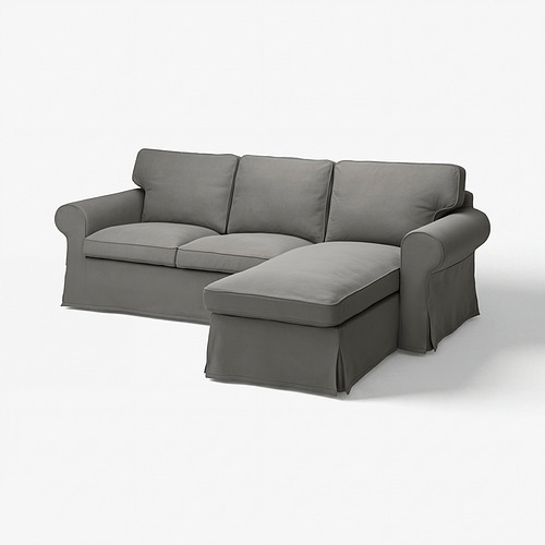 EKTORP cover f 3-seat sofa w chaise longue