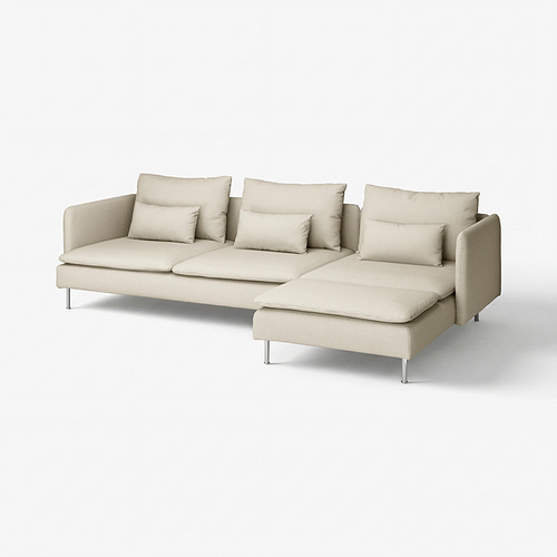SÖDERHAMN sofa 4 dudukan dengan chaise longue