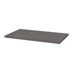 ADILS/LINNMON - Meja, abu-abu tua/hitam, 100x60 cm
