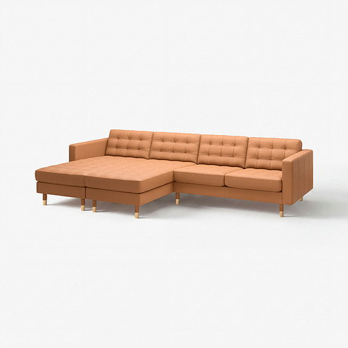 LANDSKRONA sofa 4 dudukan dg chaise longue