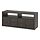 KALLAX - TV storage combination, black-brown, 147x39x60 cm | IKEA Indonesia - PE931114_S1