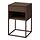 VIKHAMMER - meja samping tempat tidur, veneer kayu walnut, 40x39 cm | IKEA Indonesia - PE961030_S1