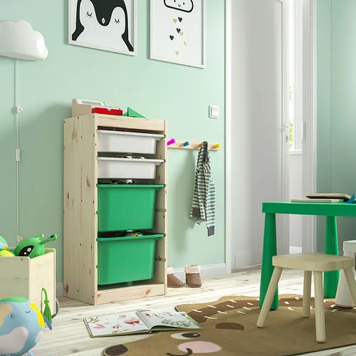 TROFAST storage combination with boxes