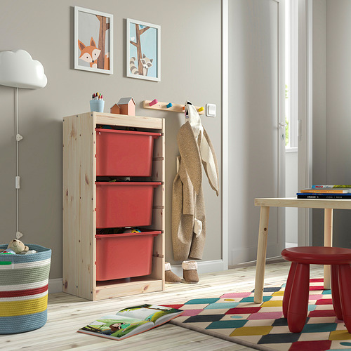 TROFAST storage combination with boxes