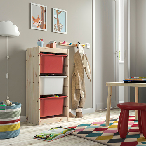 TROFAST storage combination with boxes