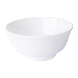 OFTAST - Rice bowl, white, 11 cm
