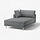UPPÅKRA sarung modul chaise longue, kiri