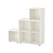 EKET - Cabinet combination with feet, white, 105x35x107 cm