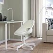 MALSKÄR/LOBERGET - Swivel chair, white