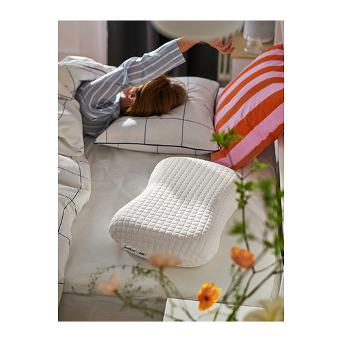 NORDSTÅLÖRT Bantal ergonomis, terlentang+miring