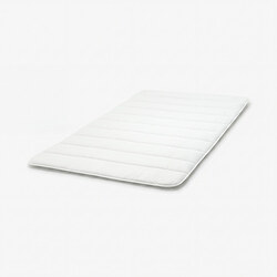 BRUKSVARA - Mattress pad, white, 120x200 cm