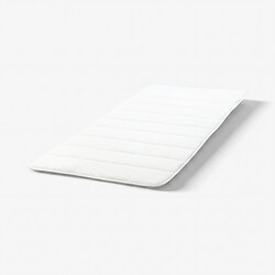 BRUKSVARA - Mattress pad, white, 90x200 cm