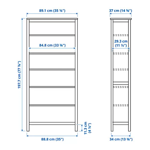 HEMNES Measurement Illustration