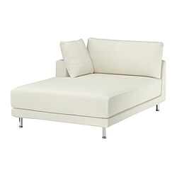 UPPÅKRA - Chaise longue module, with armrest left/Axvall off-white