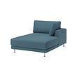 UPPÅKRA - Chaise longue module, with armrest right/Axvall dark grey-blue
