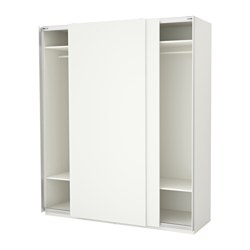 PAX wardrobe frame, white, 100x58x236 cm | IKEA Indonesia