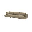 UPPÅKRA - 4,5-seat modular sofa, Johanneshov brown-beige