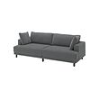 UPPÅKRA - 3-seat modular sofa, Johanneshov dark grey
