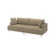 UPPÅKRA - 3-seat modular sofa, Johanneshov brown-beige