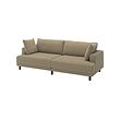 UPPÅKRA - 3-seat modular sofa, Johanneshov brown-beige