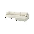 UPPÅKRA - 4,5-seat modular sofa, with chaise longue, right/Axvall off-white