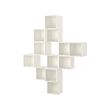 EKET - Wall-mounted cabinet combination, white, 175x35x210 cm