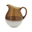 OMMJÄNGE - Jug, glass/brown, 2.7 l