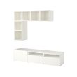 EKET/BESTÅ - Cabinet combination for TV, white, 180x42x170 cm