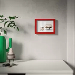 RÖDALM - Bingkai, merah, 13x18 cm