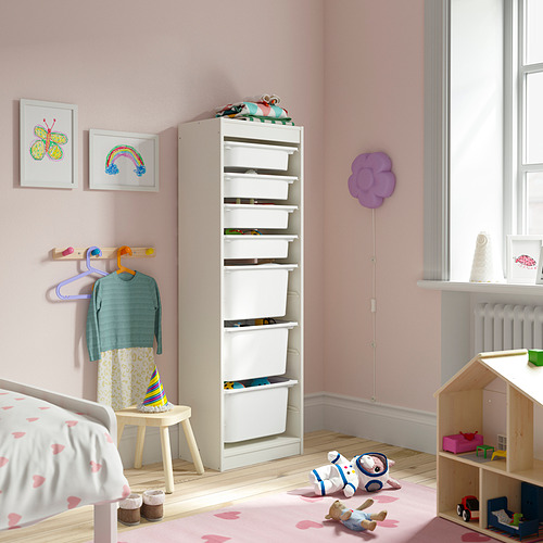 TROFAST storage combination with boxes