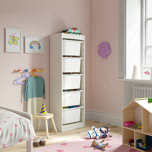 TROFAST storage combination with boxes