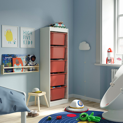 TROFAST storage combination with boxes